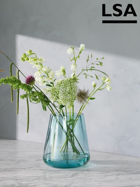 LSA International Sea Green Lagoon Vase Lantern H18.5cm (AJ4128) | CA$143