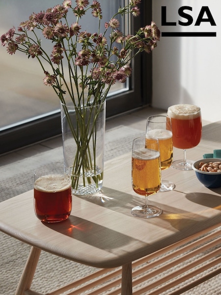 LSA International Borough Set of Pilsner 440ml Beer Glasses (AJ4131) | 178 QAR