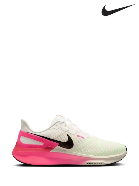 Nike White Structure 25 Road Running Trainers (AJ4275) | €159