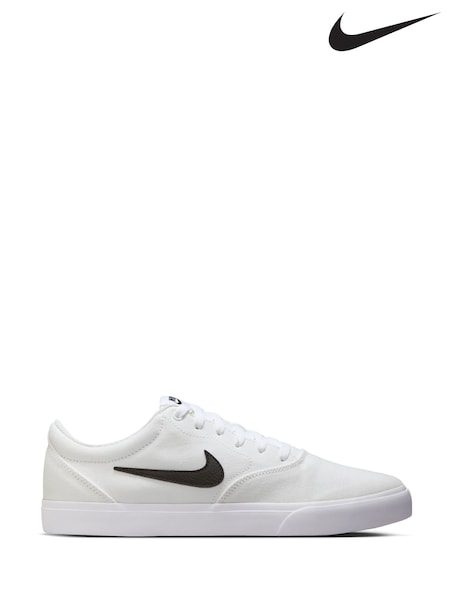Nike White Charge Canvas Low Trainers (AJ4279) | €73
