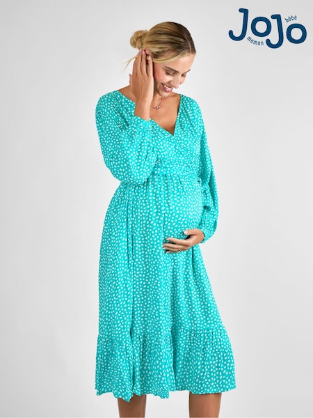 JoJo Maman Bébé Spot Wrap Midi Maternity Dress (AJ4470) | 79 €