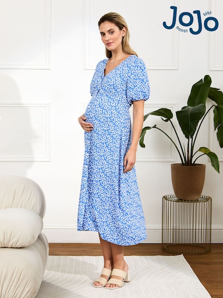 JoJo Maman Bébé Floral Maternity Midi Dress (AJ4489) | 79 €