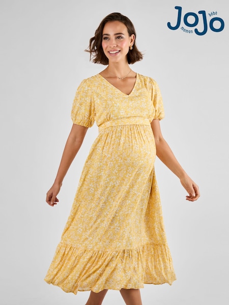 Jojo Maman Bébé Floral Maternity & Nursing Midi Dress (AJ4508) | €80