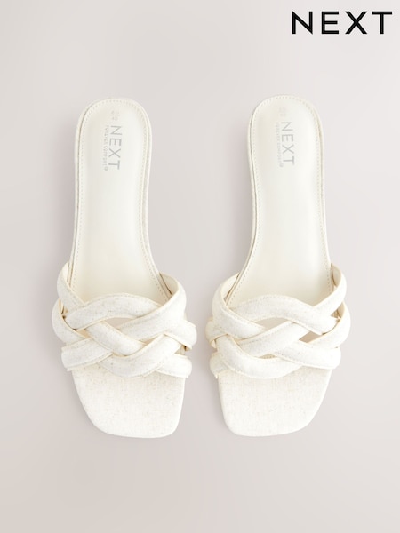 Crème neutre - Forever Comfort® Woven Strap Mules (AJ4727) | 41 €
