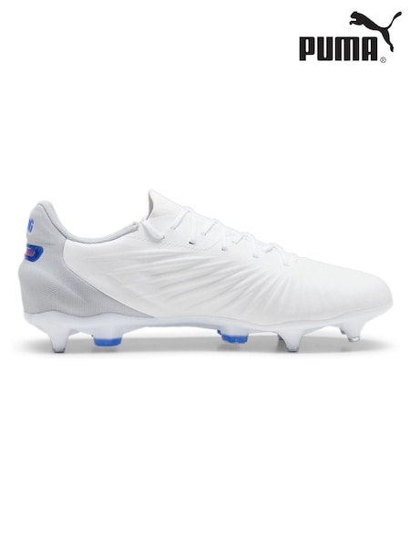 Puma White Mens KING MATCH MxSG Football Boots (AJ4816) | €46
