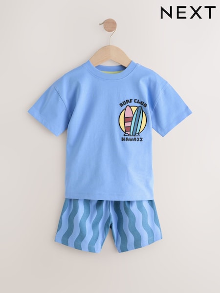 Blue Holiday Single Shorts Pyjamas (9mths-12yrs) (AJ4848) | R$ 90 - R$ 125