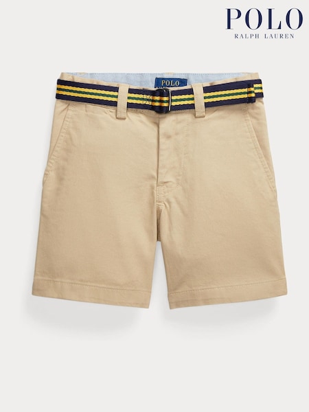 Polo Ralph Lauren Brown Boys Skinny Fit Flex Abrasion Twill Shorts (AJ4902) | €107 - €113