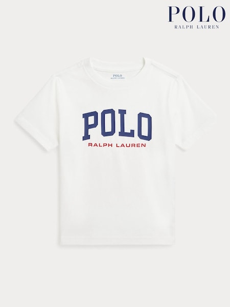 Polo Ralph Lauren White Boys Logo Jersey T-Shirt (AJ4913) | €60 - €65