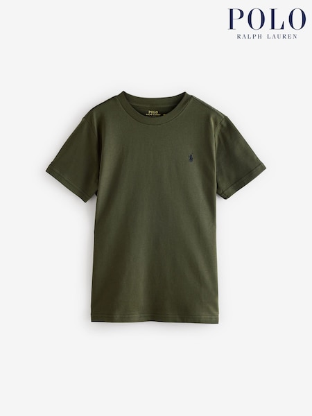 Polo Ralph Lauren Green Boys Jersey Crewneck T-Shirt (AJ4925) | €60 - €64