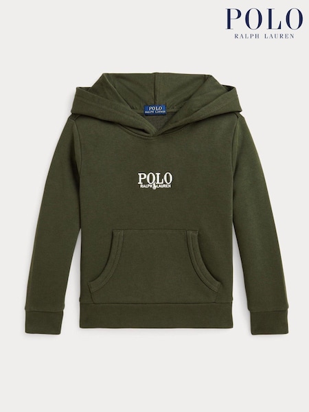 Polo Ralph Lauren Green/White Boys Logo French Terry Jersey Hoodie (AJ4927) | €47 - €52