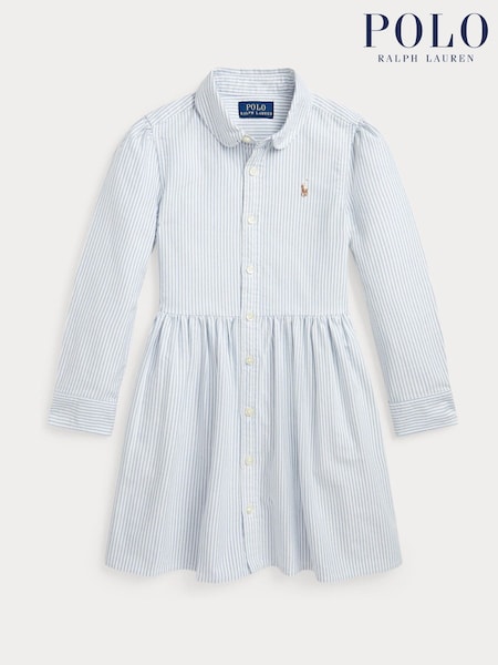 Polo Ralph Lauren Girls Striped Oxford Shirt Dress (AJ4934) | 599 LEI - 651 LEI