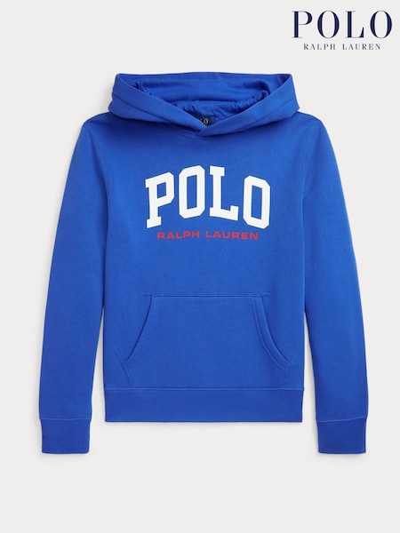 Polo Ralph Lauren Blue Boys Logo Fleece Hoodie (AJ4939) | €131