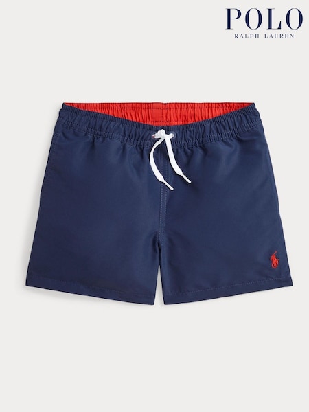 Polo Ralph Lauren Navy Boys Traveller Logo Swim Shorts (AJ4942) | €84 - €93