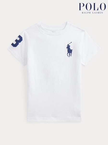 Polo Ralph Lauren White 1 Boys Big Pony Jersey T-Shirt (AJ4960) | €60 - €65