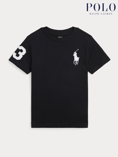 Polo Ralph Lauren Black Boys Big Pony Jersey T-Shirt (AJ4962) | €60 - €65