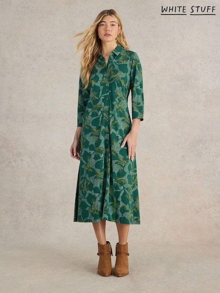 White Stuff Green Rua Jersey Shirt Dress (AJ5014) | €45