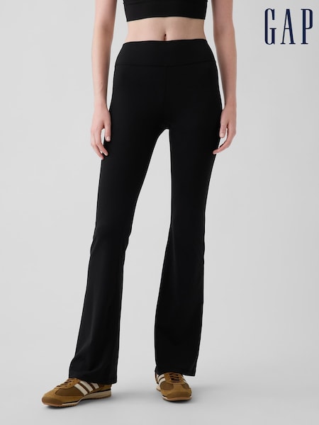 Black - Gap Gapfit Smooth High Waisted Bootleg Leggings