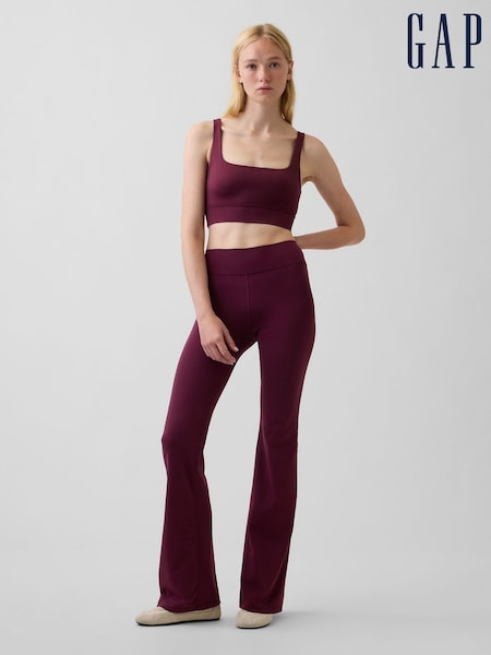 Burgundy Red - Gap Gapfit Smooth High Waisted Bootleg Leggings