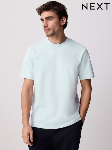 Light Blue Regular Fit Smart Soft Touch Heavyweight T-Shirt (AJ5060) | €17