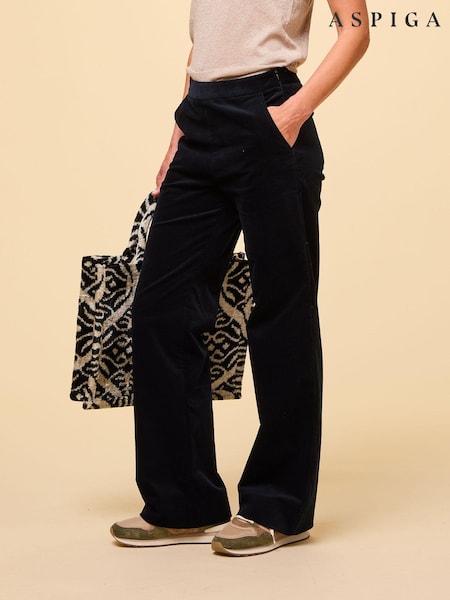 Aspiga Juliette Cotton Stretch Black Trousers (AJ5146) | €95