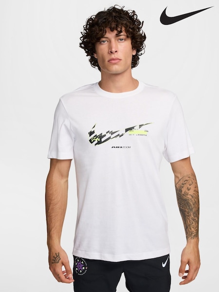 Nike White Running T-Shirt (AJ5203) | €44