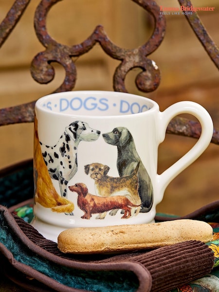 Emma Bridgewater Cream Dogs All Over 1/2 Pint Mug (AJ5268) | $40