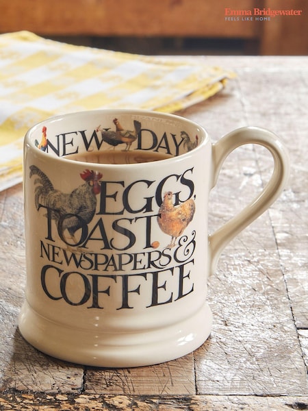 Emma Bridgewater Rise & Shine Eggs & Toast 1/2 Pint Mug (AJ5271) | €33