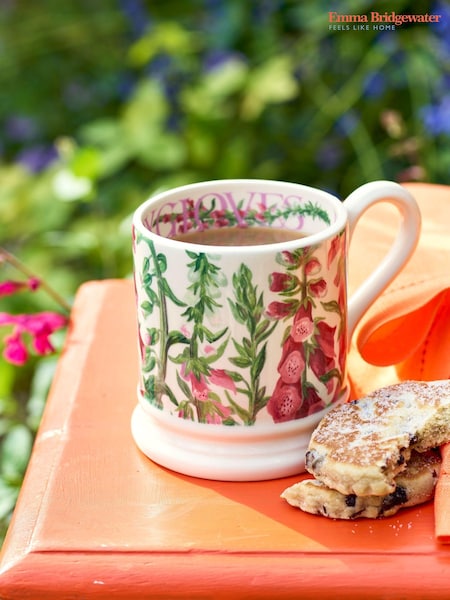 Emma Bridgewater Cream Foxgloves 1/2 Pint Mug (AJ5278) | €34