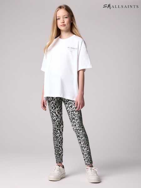smALLSAINTS Leopard Underground Oversized T-Shirt and Legging Girls Set (AJ5293) | 1,923 UAH - 2,163 UAH
