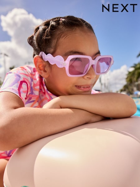 Lilac Purple Kids Square Sunglasses (AJ5521) | €8.50 - €10