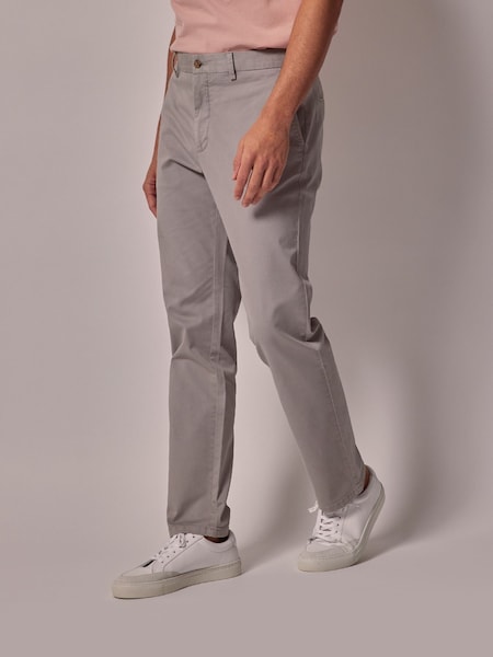 Hawes & Curtis Grey Garment Dyed Cotton Stretch Chinos (AJ5742) | 83 €