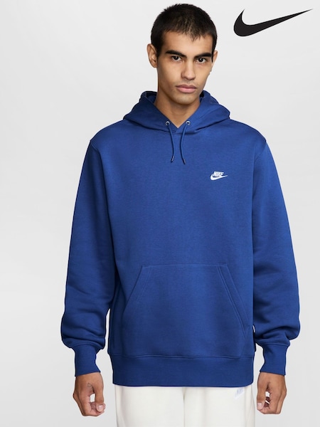 Albastru regal - Hanorac fără fermoar Nike Club  (AJ6025) | 447 LEI