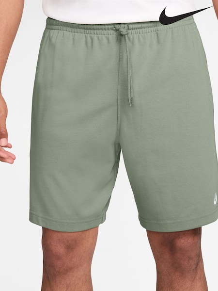 Nike Jade Green Club Knit 100% Cotton Shorts (AJ6040) | €54