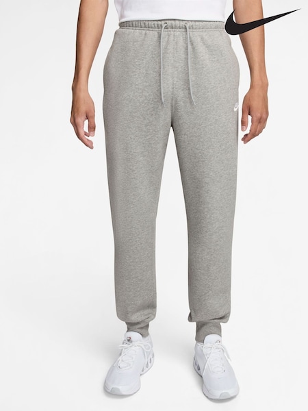 Nike Light Grey Marl Club Fleece Joggers (AJ6078) | €63