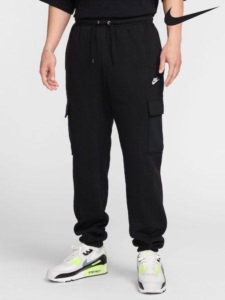 Nike Black Club Fleece Cargo Joggers (AJ6125) | €73