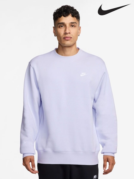 Nike Amethyst Purple Club Crew Sweatshirt (AJ6129) | €66