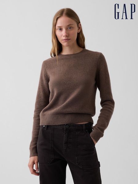 Brown - Gap Cashsoft Crew Jumper