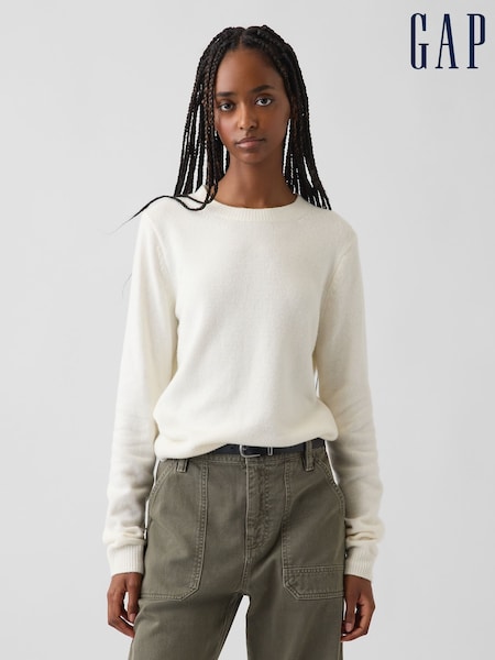 Cream - Gap Cashsoft Crew Jumper