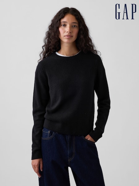 Black - Gap Cashsoft Crew Jumper