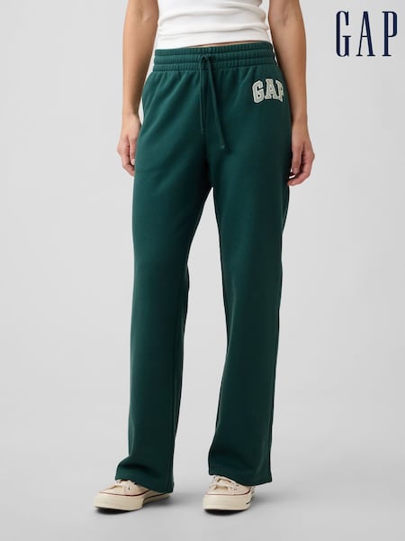 Green - Gap Logo Straight Joggers