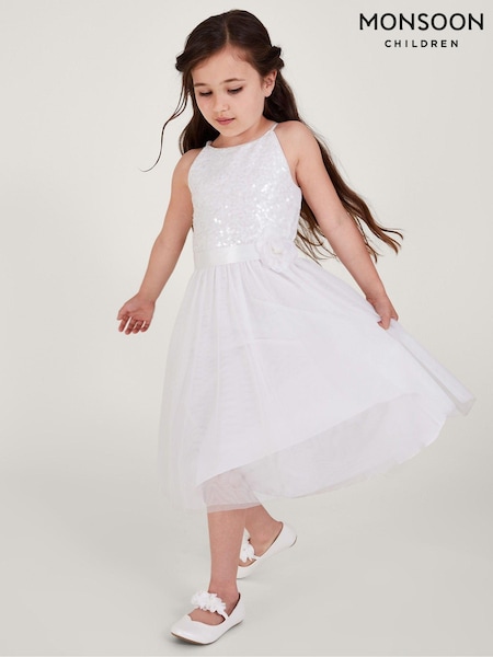 Monsoon Sleeveless Sequin Tulle Dress (AJ6340) | €71 - €77
