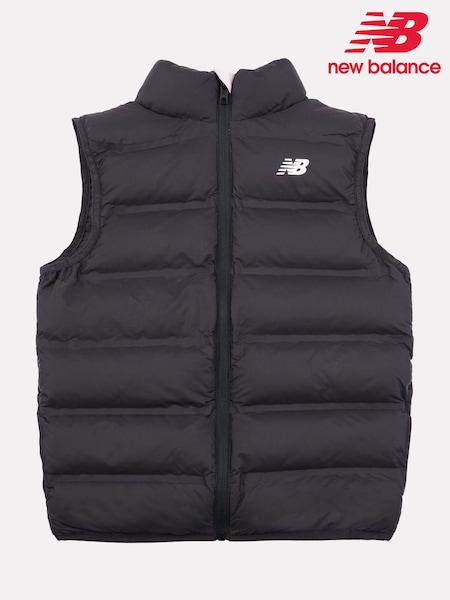 New Balance Black Girls Bond Quilted Gilet (AJ6437) | AED437 - AED524