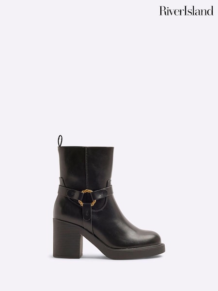 River Island Heeled Harness Ankle Boots (AJ6496) | 39 €