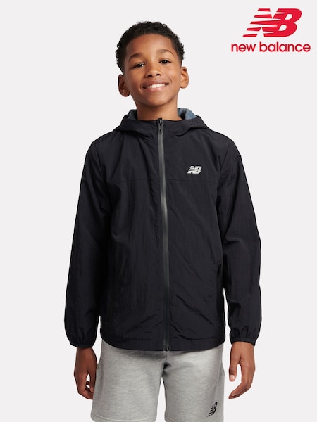 New Balance Black Boys Athletic Woven Mesh Lined Jacket (AJ6519) | €107 - €129