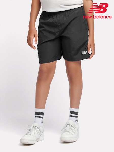 New Balance Black Boys Small Logo Nylon Shorts (AJ6541) | kr500 - kr600