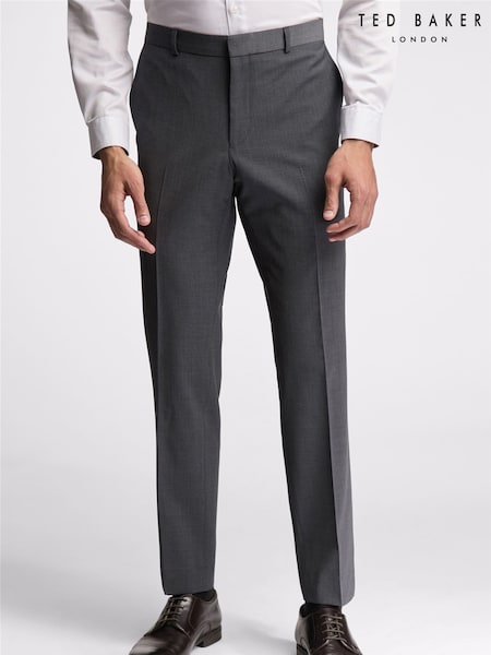 Ted Baker Tailoring Grey Prem Panama Slim Suit Trousers (AJ6543) | 184 €