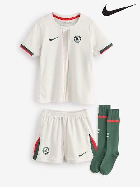 Nike Black Chelsea FC 2025/26 Stadium Away 3 Piece Football Kit T-Shirts (AJ6565) | €78