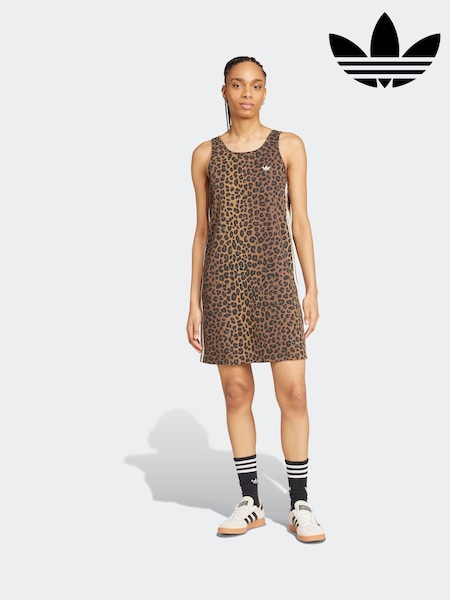 adidas Originals Denim Print Dress (AJ6597) | R$ 690