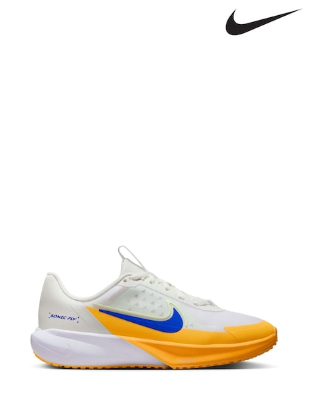 Nike White Youth Sonic Fly Running Trainers (AJ6696) | €73