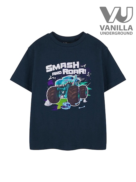 أزرق - Vanilla Underground Boys Hot Wheels Licensed 100% Cotton T-Shirt (AJ6700) | ‏100 د.إ.‏